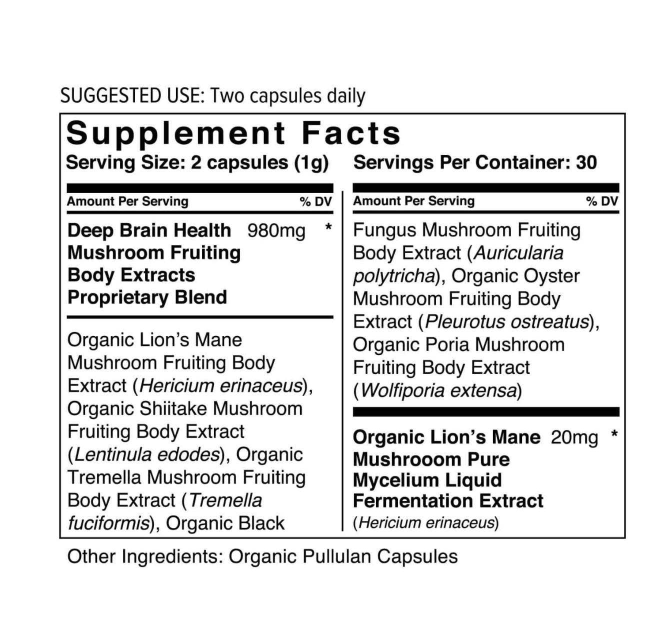 Organic Lion’s Mane