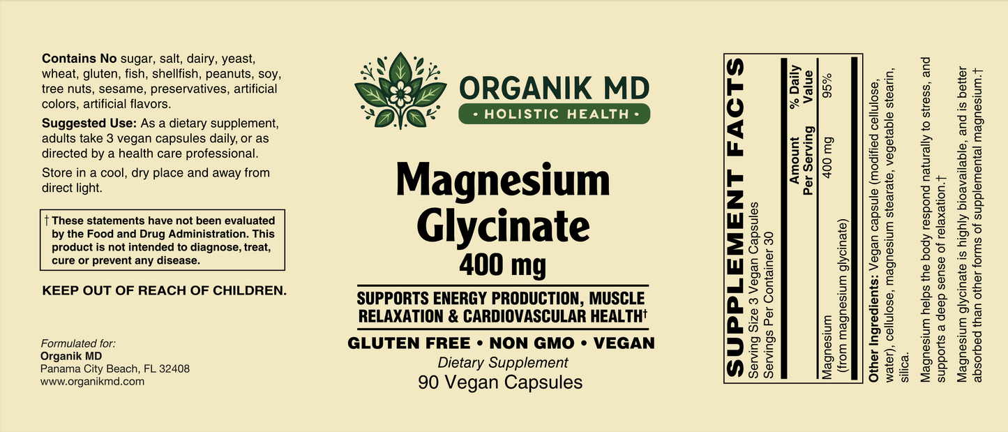 Magnesium Glycinate | 400mg